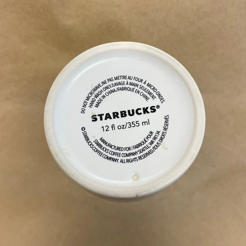 Starbucks White Christmas Party Tumbler Mug